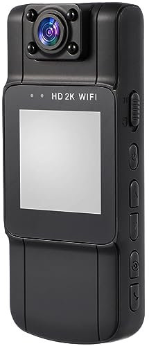 PRETYZOOM Vlogging Camcorder - Mini Video Recorder with Audio, 2K Sports Action Camera