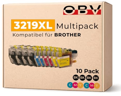 OBV 10x kompatible Druckerpatrone als Ersatz für Brother LC-3219XL Multipack für MFC- J5330DW J5335DW J5730DW J5830DW J5930DW J6530DW J6535DW J6730DW J6935DW J6935DWF