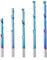 Genmitsu 1/8 Zoll Schaft 5pcs Carbide Spiral O Flute Up & Down Compression End Mill CNC Router Bits, Nano Blue Coat CNC Carving Fräser für Holz Acryl PVC PCB MDF, OC05A
