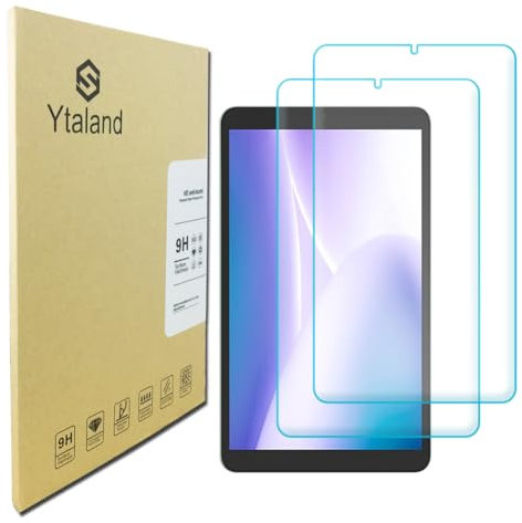 S YTALAND Lot de 2 films de protection d'écran en verre blindé pour tablette DOOGEE T20 Mini 8,4'', dureté 9H, anti-rayures, HD Clear