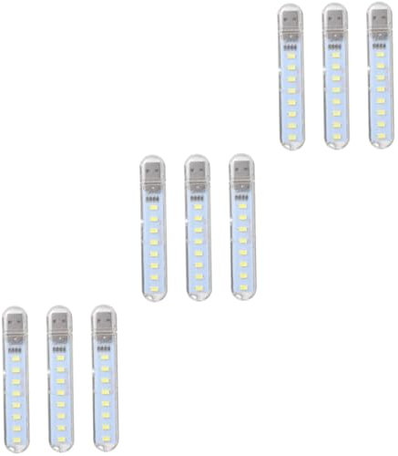 UKCOCO 9stücke Usb Nachtlicht Tragbare Tischlampe Mit Lichtperlen Für Laptop Büro Und Partydekoration Energieeffizient Und Sicher Der Anwendung