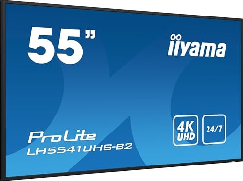 iiyama Prolite LH5541UHS-B2 55 Display mit 4K-UHD-Auflösung, IPS-Panel & 24/7 Dauerbetrieb