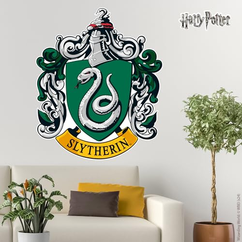 Wandtattoos von Harry Potter - Slytherin Wappen Wandtattoo Zauberwelt Kunst (60cm Höhe x 50cm Breite)