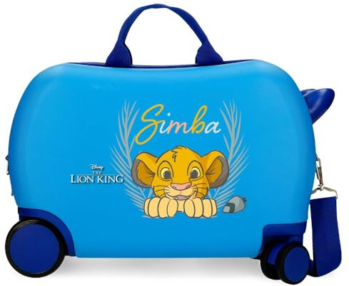 Disney Simba Camouflage-Gepäck – Kindergepäck, Jungen, Camouflage-Seitenkombinationsschloss, 4 Räder, Handgepäck ist aus ABS, einem starren und leichten Material.