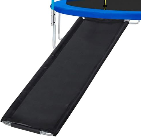 Toboggans de trampoline - Glissement de trampoline à , échelle coulissante de trampoline | Toboggan en acier robuste pour accessoires de trampoline, toboggan robuste pour accessoires de triche