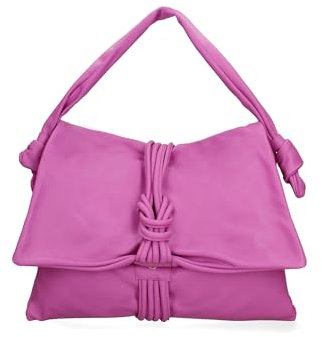 Viola Castellani Borsa a spalla da donna In Vera pelle Made in Italy 46x32x2 cm VC220717123FBG-S602_FUXIA_CHIARO