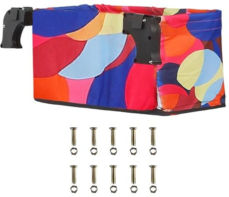 perfk Klappbarer Wagenwagen, Hecktasche, Wagenkorb, Gartenwagentasche, Handschiebewagen-Zubehör für Camping, Picknick, Strand, Garten, Farbball