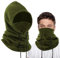 Risipu Fleece Balaclava Wintermütze Thermo Gesichtsmaske für Männer & Frauen Snood Hood Hut Halswärmer Windproof Ski Mask (DE/NL/SE/PL, Alphanumerisch, Einheitsgröße, Grün)