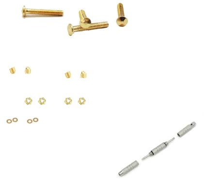 Rimless Glasses Diamond Head Gold Long Screw Screw Washer Screw Nut Screw Cap Screwdriver Glasses Accessories