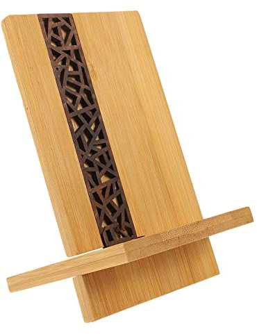 BRIGHTFUFU Support de téléphone Portable en Bois Support de Pouce Paresseux Support d'ordinateur Support Telephone Original Phone Bracket Support de téléphone de Bureau Porte-Smartphone