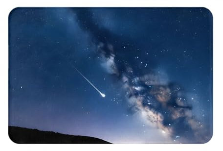 KINGWW Fußmatte Outline Of The Milky Way, robust und lustig, für den Innenbereich, Maße: 60 x 40 cm, leicht zu reinigende Bodenmatte.