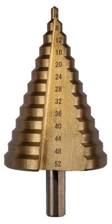 Juego de brocas escalonadas de superficie de titanio HSS métricas de 4-52 mm for taladro duro de metal de madera