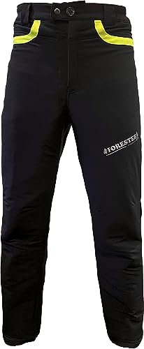 FORESTER Chainsaw Protective Pants – Lightweight 360 Degree Class A Safety Protection for Forestry and Arborist, Black, 40