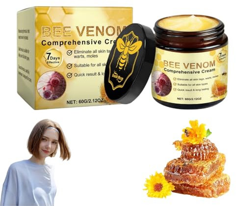 Bee Venom Crème régénérante pour la peau Bee Venom Crème complète anti-âge, hydratante et raffermissant pour le visage avec Natural Bee Venom, Collagène Boost, pour réduire les rides et la peau