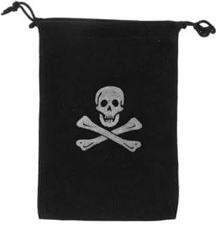 VILLFUL 20 Stück Piraten-kordelzugbeutel Bedruckt Für Halloween-partys Goldmünzenbeutel Münzbehälter