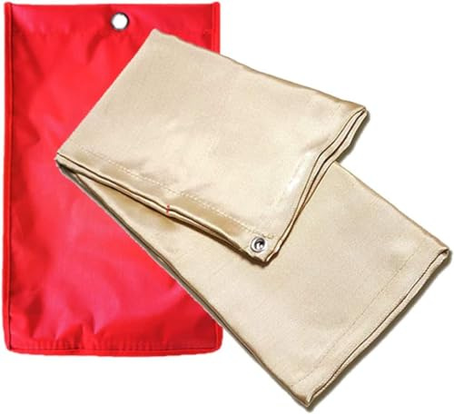 Yosugi Löschdecke Küche Feuerlöschdecke für Fettbränd,Camping,Grill (1mx2m)