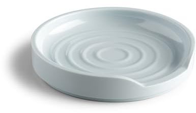 Zeal Circular Spoon Rest, Melamine Utensil Holder Rest, Tea Bag Tidy Dish, Durable Melamine, 12cm (Duck Egg Blue)