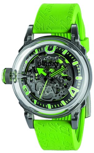 U-Boat 3344 U-65 Automatik Herrenuhr Skeleton 44 mm Edelstahl silberfarben, Made in Italy