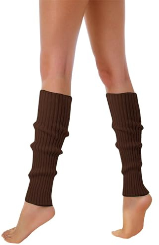 Jinitaimei Beinwärmer für Erwachsene, Unifarben, Einheitsgröße, Stulpen, Socken, Overknees, 80er Jahre, Kostüm, Karneval, Mottoparty