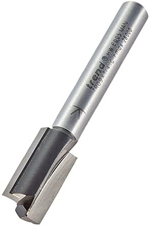 Trend Trade Straight Two Flute Router Cutter Bit, 1/4 Inch Shank, 10mm Cut Diameter, Tungsten Carbide Tipped, TR09X1/4TC
