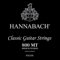 Hannabach Klassikgitarre-Saiten Serie 800 Low Tension versilbert H/B2, 8002MT, Saiten für Gitarre (versilberter Kupferdraht, niedrige Spannung, für Konzertgitarren zum Einstieg)