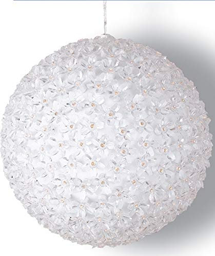 SFERA LUMINOSA 300 LED MULTICOLORE DECORO PETALI CON CONTROLLER GIOCHI LUCE
