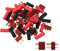 UEETEK 10 Pairs Connettori T-Plug Deans stile Maschio e Femmina + 20pcs Tubo di Strizzacervelli per batteria LiPo RC
