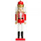 Sikora NK-A Deko Nussknacker Figur aus Holz Verschiedene Motive 2 Größen, Farbe/Modell:A02 rot - König, Größe:Höhe ca. 28 cm