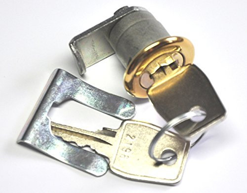 Euro Locks Hebelzylinder für Briefkästen in Messing (Titanmessing)