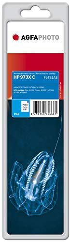 AgfaPhoto APHP973XC passend für HP Pw PRO452DW Tinte Cyan Kompatibel zu F6T81AE 973x 7000 Seiten 110ml