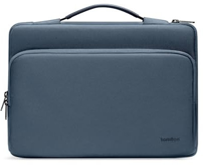 tomtoc 360 Protective Laptop Carrying Case for 16-inch New MacBook Pro M3/M2/M1 Pro/Max A2991 A2780 A2485 2023-2019, Water-Resistant Laptop Bag Sleeve with Accessory Pocket for The New Razer Blade 15