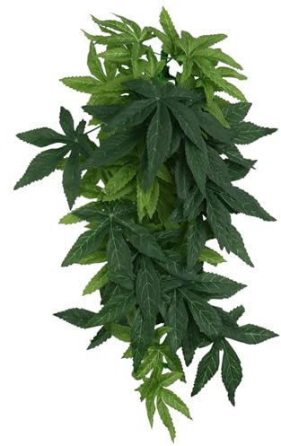 Aquarium Artificial Plants Hanging Silk Plant- Lifelike Plastic Leaf Decorations for Household and Office Aquatic Ornament