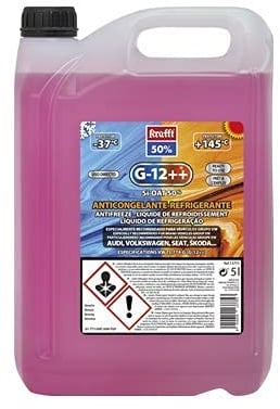 krafft Anticongelante Coche Rosa 50% G12++ Líquido Refrigerante 5L