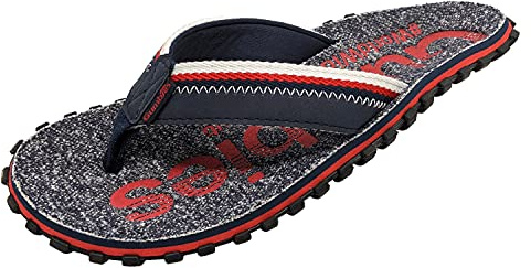 Gumbies Cairns Unisex-Flip-Flops mit superweichem Baumwoll-Zehensteg, Stoff-Fußbett und recycelter Gummisohle, Komfort garantiert, rot, 40 2/3 EU