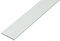 Alberts 498788 Flachstange | Kunststoff, weiß | 1000 x 30 x 3 mm | 9er Set