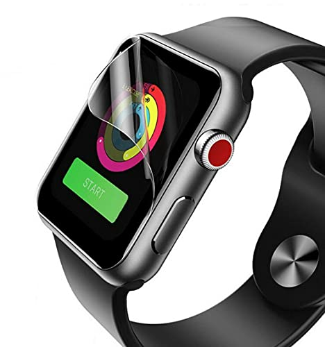 Onyx [2-Stück] Premium Hydrogel TPU Panzerfolie Schutzfolie für Apple Watch Series 4/5/6/SE 44mm - Full 3D Coverage – Ultra KLAR TRANPARENT
