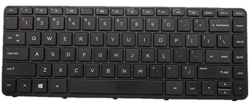 fqparts Replacement Laptop Tastatur für for HP Essential 14-r003ng Essential 14-r100 Schwarz Schwarz US-englische Ausgabe
