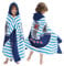 BANGSAUR Kinder-Badetuch mit Kapuze, 100% Baumwolle, 127x 76cm Wickel, Kinder, Kleinkinder, Mädchen, Jungen, 3–12 Jahre (Piratenschiff N)