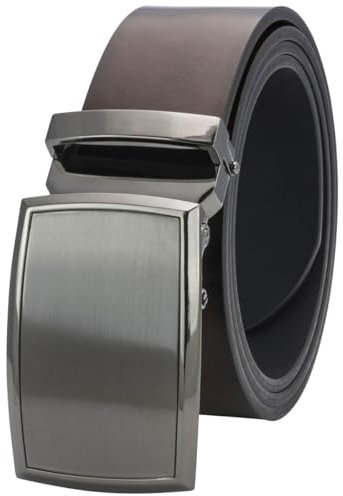 LINDENMANN Leder-Gürtel Herren Automatik 40 mm Rindleder braun, Farbe/Color:braun, Size US/EU:Bundweite 90 cm Gesamtlänge 105 cm W 35.4 L