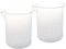 2 Piezas 50 Ml Laboratorio PláStico Agua LíQuido Vaso Medidor Transparente