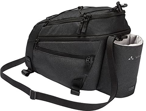 wetterladen de Vaude Gepäckträgertasche Silkroad L Luminum inkl. KLICKfix UNIKLIP Halterung Fahrradtasche (Black)
