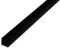 Alberts 471385 Cornière | PVC Noir | 1000 x 20 x 20 mm Profilés