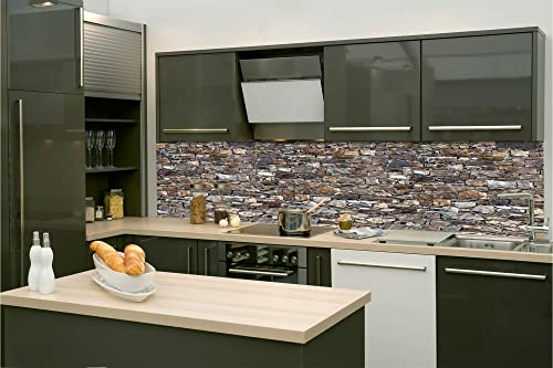 Dimex Küchenrückwand Folie selbstklebend Alte traditionelle Steinmauer | Klebefolie - Dekofolie - Spritzschutz für Küche | Made in EU - 180 cm x 60 cm