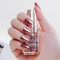 Metal Nail Polish 18ml Mirror Nail Varnish,Quick Drying Metallic Effect Nail Art Polish, Plating Metallic Nail Polish No UV Needed, Magic Mirror Gel Nail Polish For Chrome Nail Art (02-RoseGold)