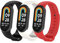 BRLYYOE 3 Pièces Coloré Bracelet pour Xiaomi Mi Smart Band 8, Bracelets Mi Band 8 Fitness Bande de Remplacement en Silicone Sangles Extensible Compatible avec Xiaomi MiBand 8