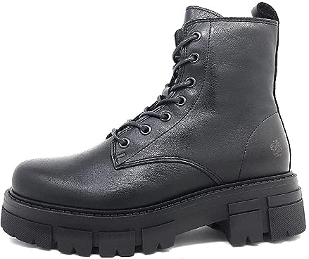 Apple of Eden Velvet Smooth Damenschuhe Schnürstiefel Schwarz Freizeit, Schuhgröße:39 EU