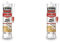 Rubson Maison Mastic Bois & Parquet couleur chêne, Mastic acrylique pour tous supports bois et maçonnerie, Joints pour intérieur et extérieur, 280 ml (Lot de 2)