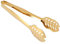 Servierzange Küchenzange 25cm Lange Gold Blätter 304 Edelstahl Gebäckzange Zuckerzange Lebensmittel Kochzange Salatzange Grillzange für Hochzeit Party Bar Büfett Grill Picknick