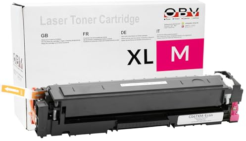 OBV Kompatibel Toner ersetzt Canon 067H 5104c002 für Canon LBP-631Cw LBP-633Cdw MF651Cw MF655Cdw MF655Cx MF657Cdw mit Chip ohne Füllstandsanzeige - Magenta 2350 Seiten