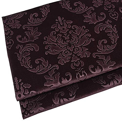 Samtstoff,Verdicken,weich Und Elegant,Möbelstoff, Polsterstoff Möbel Sitzbezug Stoff,145 Cm Breit Meterware Verkauft(Color:dark brown)
